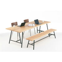 【開梱設置込】ジャーナルスタンダードファニチャー SQUARE ROOTS 天然木テーブル 幅2400×奥行900～950×高さ720mm 1台（直送品）