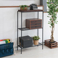 永井興産 bitter ワイドラック BR（ブラウン）幅600×奥行250×高さ1000mm　BTR-05　1台（直送品）