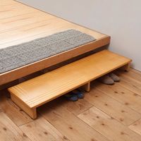 永井興産 NK-1235 木製玄関踏み台120 LBR 1台