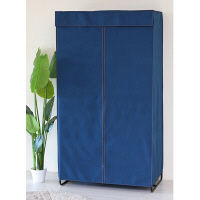 永井興産 カバー付クローゼットハンガーＬＬ DBL（デニムブルー）幅920×奥行510×高さ1650mm　NK-663　1台（直送品）