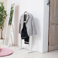 永井興産 木製スーツラック WH（ホワイト）幅450×奥行300×高さ1045mm　NK-914　1台（直送品）