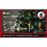 タカショー ローボルト LEDストレート100球シャインレモネード LGT-100SL 1個