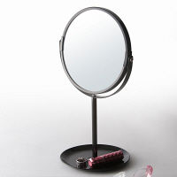 永井興産 ラウンド卓上ミラー　PUT（プット） BK（ブラック）幅190×奥行145×高さ315mm　NK-263　1台（直送品）