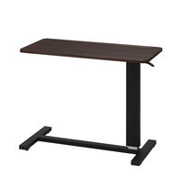 永井興産 ガス圧昇降テーブル BR（ブラウン）幅800×奥行400×高さ650～950mm　NK-518　1台（直送品）