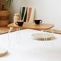 永井興産 ウッドテーブル NA（ナチュラル）幅600×奥行400×高さ315mm　NK-640　1台（直送品）