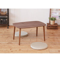 永井興産 木目鏡面トールテーブル(75) BR（ブラウン）幅750×奥行500×高さ385mm　NK-722　1台（直送品）