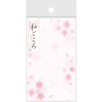 ササガワ のし袋 和ごころ 五型 桜 5-3750 1セット(1冊(5枚)×5)