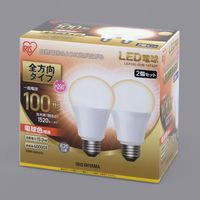 アイリスオーヤマ LED電球 E26 2P 全方向タイプ 電球色 100形相当(1520lm) LDA15L-G/W-10T52P 1個