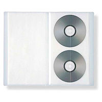 【まとめ買いセット】無印良品 ポリプロピレンCD・DVDホルダー 2段 20枚収納（40ポケット） 1箱（5冊入） 良品計画