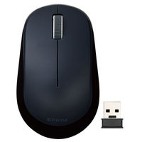 ワイヤレスマウス 無線 2.4GHz 3ボタン ブルーLED ブラック M-DY12DBBK エレコム 1個（直送品）