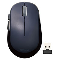 ワイヤレスマウス 無線 2.4GHz 5ボタン ブルーLED ブラック M-DY13DBBK エレコム 1個（直送品）