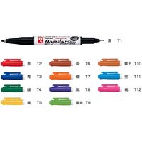 寺西化学工業 マジックインキ マジェスタースリム 12色セット MMJ70C-12 1個