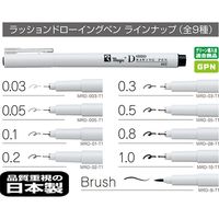 寺西化学工業 ラッション ドローイングペン 1.0 MRD-10-T1 1セット(10本)