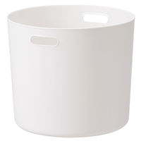 無印良品 やわらかポリエチレンケース 丸型 深 約直径36×高さ32cm 1箱（6個入） 良品計画