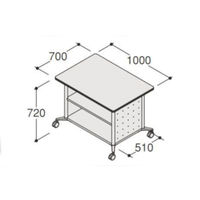 オカムラ アプションフリー チーム収納スクエア ホワイト 幅1000×奥行700×高さ720mm DY26BB MK31 1台（直送品）