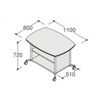 オカムラ アプションフリー チーム収納Rスクエア ホワイト 幅1100×奥行800×高さ720mm DY26CA MK31 1台（直送品）