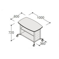 オカムラ アプションフリー チーム収納Rスクエア ホワイト 幅1000×奥行600×高さ720mm DY26CC MK31 1台（直送品）