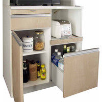 高橋木工所 スマートII 80Sオープン 食器棚 幅803×奥行450×高さ1930mm ナチュラル 1台（直送品）