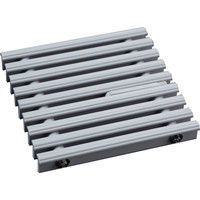 シマブン 排水ユニット樹脂グレーチング カラー浅型 防水縦引き HRCB-20L1200-G（直送品）