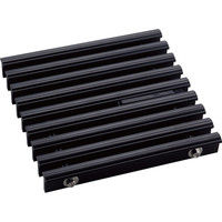 シマブン 排水ユニット樹脂グレーチング カラー浅型 非防水縦引き HRCT-20L200-K（直送品）