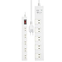 延長コード 電源タップ 2m 2P（ピン） 10個口 マグネット ライトグレー TAP-AS2-2 サンワサプライ 1個（直送品）