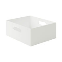 無印良品 ポリプロピレンファイルボックス・スタンダード・ホワイトグレー 1/2 約幅25×奥行32×高さ12cm 良品計画