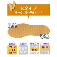 【使い捨てインソール】アシート Kタイプ 25足入 26cm 1個（25足入）