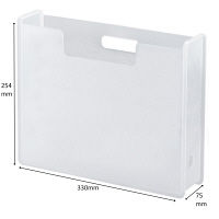 サンカ squ+ ナチュラ SOFFICE ファイルボックススリム SFB-SCL