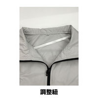 空調服 ポリエステル製空調服ベスト シルバー3L KU91830C06S5 1着