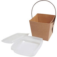 協和パック 取っ手付き 紙製弁当容器 デリメイト TK125 クラフト 00499140 1包：240枚（20×12）（直送品）