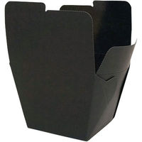 協和パック 紙製弁当容器 デリメイト 8080 ブラック 00521296 1包：300枚（25×12）（直送品）