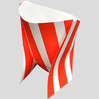 三和紙工 ワンタッチスナック容器 リバティ M アメリカンフラッグ 21200231 1包：2400枚（50×48）（直送品）