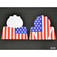 三和紙工 ワンタッチスナック容器 リバティ SF アメリカンフラッグ 21200261 1包：2000枚（50×40）（直送品）