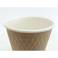 パックスタイル エンボススリーブ紙カップ KMW-360 ナチュラル４００ｍ 54515 1包：1000枚（50×20）（直送品）