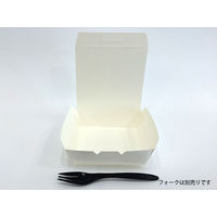 ケーピープラテック 紙製弁当容器 ランチボックス KM-11 白 54905 1包：1000枚（50×20）（直送品）