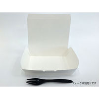 ケーピープラテック 紙製弁当容器 ランチボックス KM-16 白 54908 1包：600枚（50×12）（直送品）