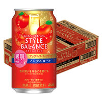 ノンアルコールチューハイ　アサヒ スタイルバランス素肌サポート アップルスパークリング（機能性表示食品）350ml　1ケース(24本)