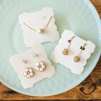 ヘッズ ジュエリー台紙/リーフ-1 JW-D1 1セット(300枚:30枚×10パック)