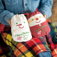 ヘッズ クリスマスカントリーサンタ巾着バッグ-M XCS-KBM 1セット（30枚：10枚×3パック）（直送品）