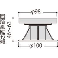 フクビ化学工業 屋外用プラ木レン HCマルチポスト2A MPST2AH 1ケース(30個入)（直送品）