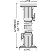 フクビ化学工業 屋外用プラ木レン マルチポスト 445型 MPST445 1ケース(30個入)（直送品）