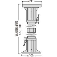 フクビ化学工業 屋外用プラ木レン マルチポスト 575型 MPST575 1ケース(30個入)（直送品）