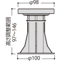 フクビ化学工業 屋外用プラ木レン マルチポスト 5A型 MPST5A 1ケース(100個入)（直送品）