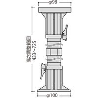 フクビ化学工業 屋外用プラ木レン マルチポスト 715型 MPST715 1ケース(30個入)（直送品）