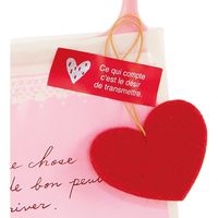 ヘッズ リトルハートロールシール LH-1RS 1セット(2000枚:500枚×4パック)