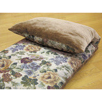 ゴブラン織ごろ寝座布団 防ダニ抗菌防臭わた入り 幅700mm 奥行1850mm（直送品）