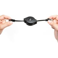 サンワサプライ 自動巻取りLANケーブル KB-MK19BK 1個