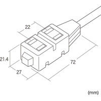 【処分品】サンワサプライ ファブリックコードタップ TAP-FB1-2BK 1個（直送品）