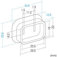 サンワサプライ プラグ安全カバー TAP-PSC1N50 1セット(50個入)