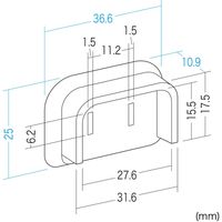 サンワサプライ プラグ安全カバー TAP-PSC2NBK 1セット(4個)